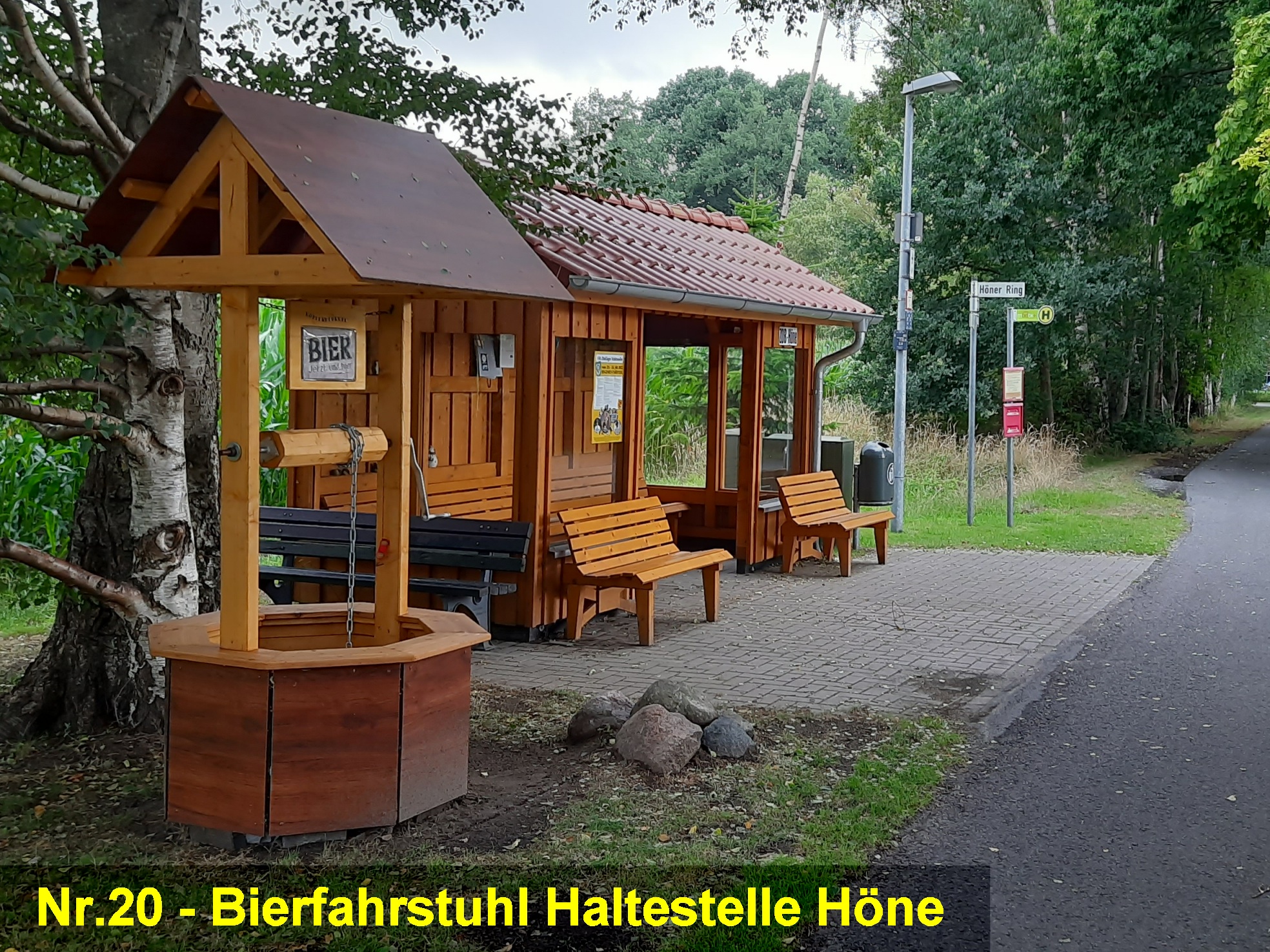 Töwer Bierfahrstuhl Haltestelle Höne in Höne